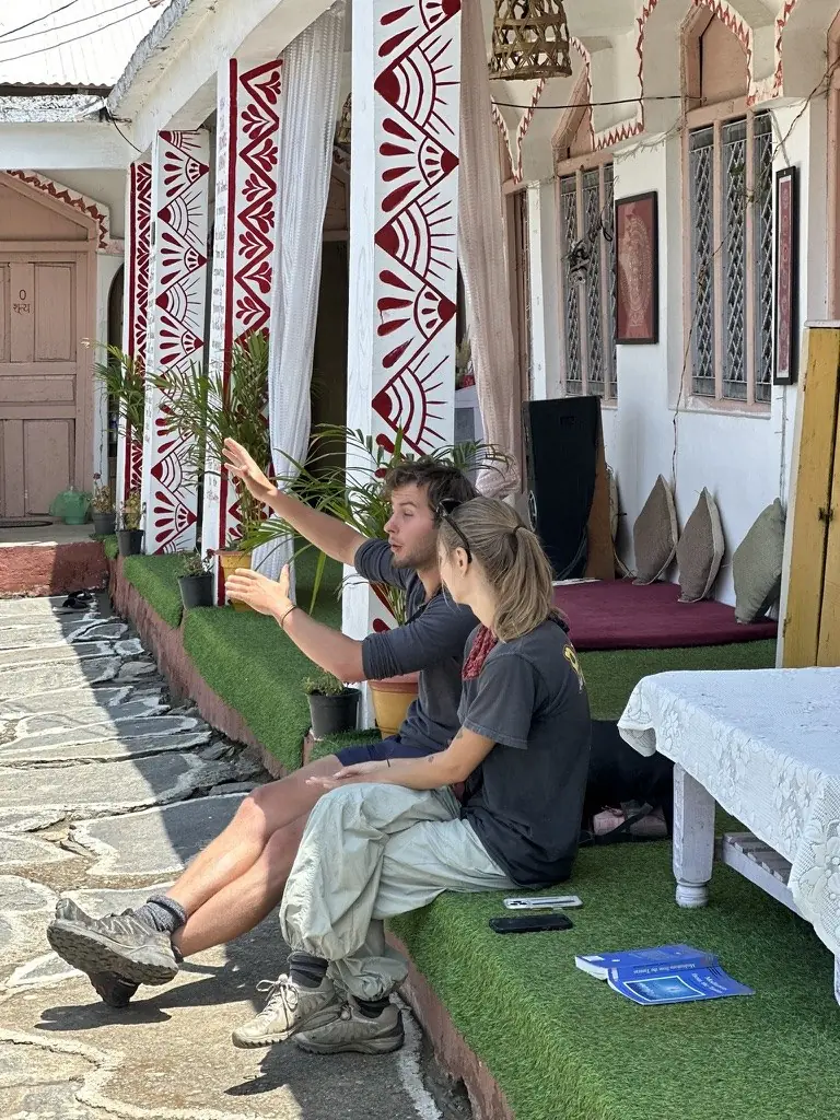 morning practice on the terrace